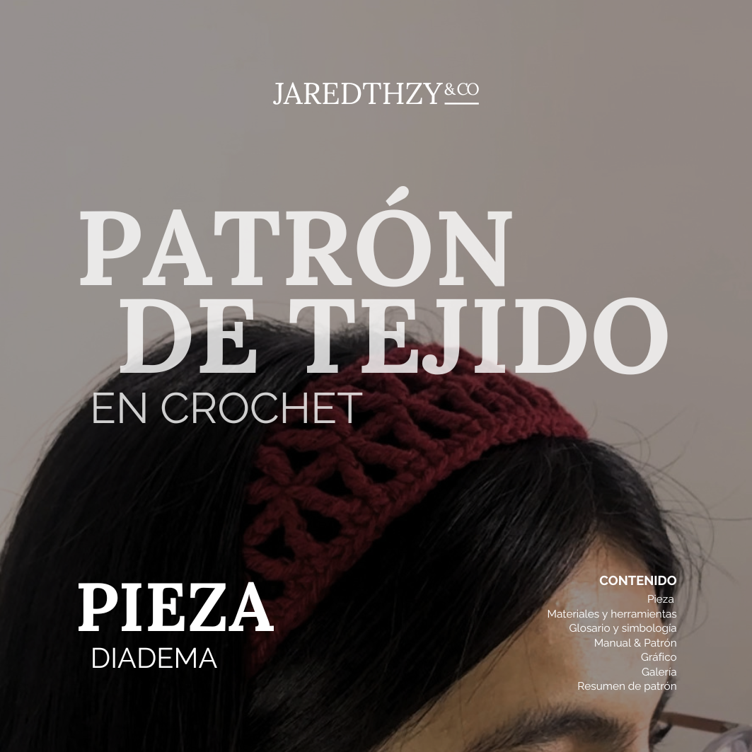 PATRÓN DE CROCHET – DIADEMA CALADA